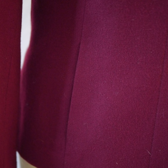 Sachi Collection Burgundy Wool Jacket - Picture 5 of 8